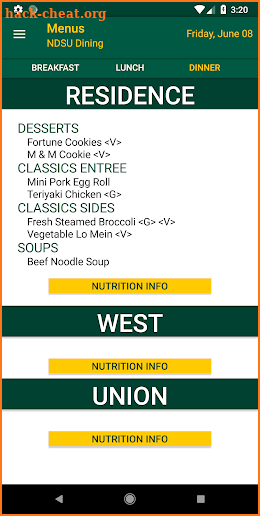 NDSU Dining screenshot