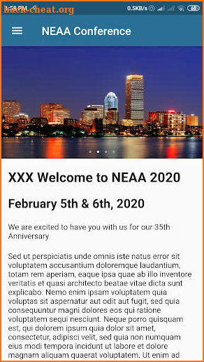 NEAA Conference screenshot