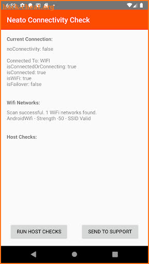 Neato Connectivity Check screenshot