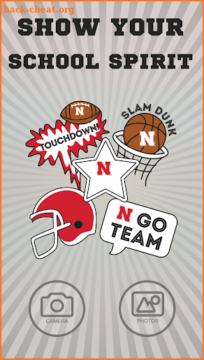 Nebraska Cornhuskers Selfie Stickers screenshot