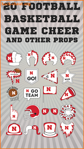 Nebraska Cornhuskers Selfie Stickers screenshot