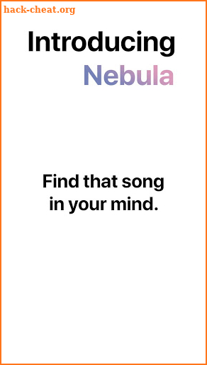 Nebula - Hum and find music screenshot