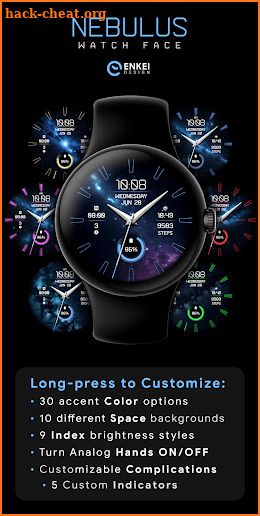 Nebulus - watch face screenshot