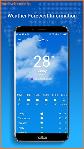 Neffos Weather screenshot