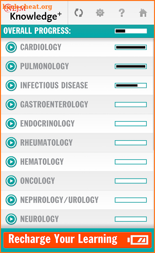 NEJM Knowledge+ IM Review screenshot