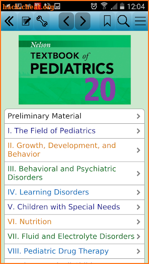 Nelson Textbook of Pediatrics screenshot