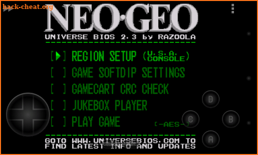 NEO.emu screenshot