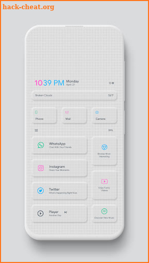 Neomix KLWP theme screenshot