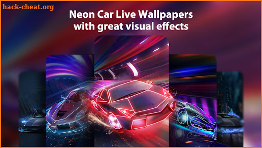 Neon Car Live Wallpaper Themes screenshot