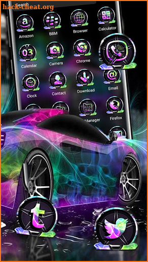 Neon Car Theme screenshot