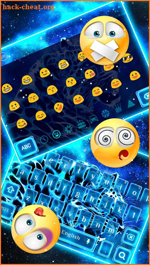 Neon Cheetah Keyboard screenshot