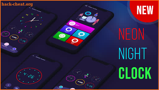 Neon clock: Neon Night Clock screenshot