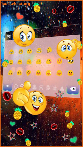 Neon Color Gravity Keyboard Theme screenshot