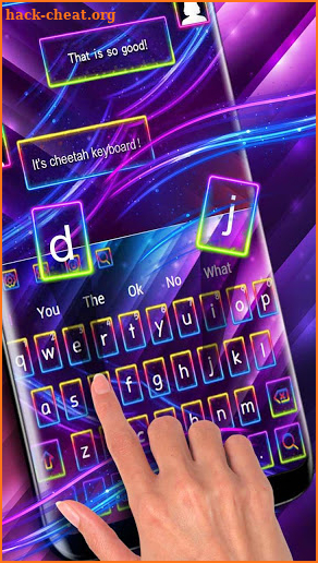 Neon Color Light keyboard screenshot