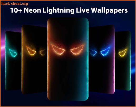 Neon Demon Eyes Live Wallpaper screenshot