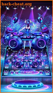 Neon DJ Music Hologram Keyboard screenshot