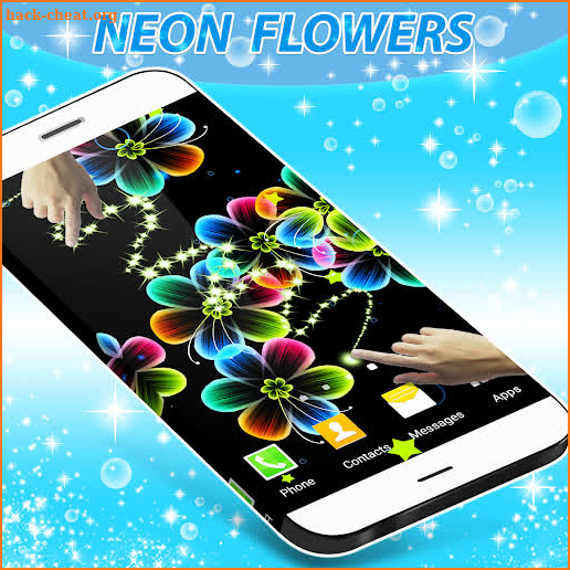 Neon Flowers Live Wallpaper screenshot