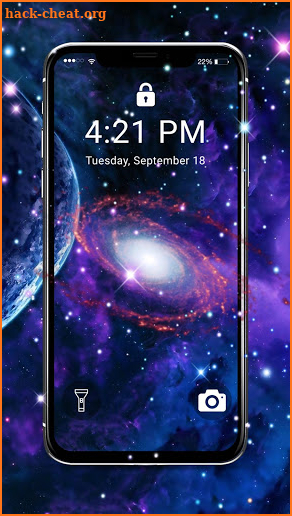 Neon Galaxy APUS Live Wallpaper screenshot