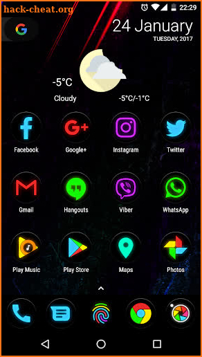 Neon Glow C - Icon Pack screenshot