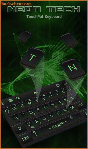 Neon Green Keyboard Theme screenshot