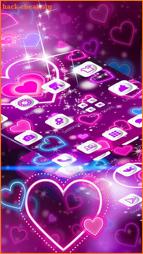 Neon Heart Launcher screenshot