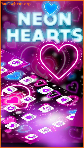 Neon Heart Launcher screenshot