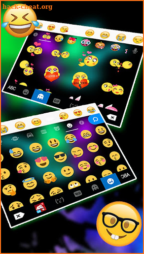 Neon Ink Graffiti Sports Keyboard Theme screenshot