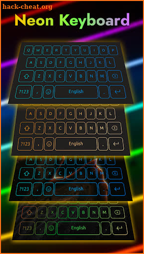 Neon Keyboard -Emoji keyboard screenshot