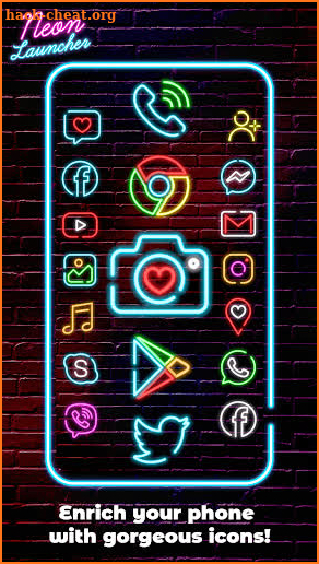 Neon Launcher App: Cool Launcher Themes screenshot