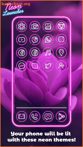 Neon Launcher App: Cool Launcher Themes screenshot