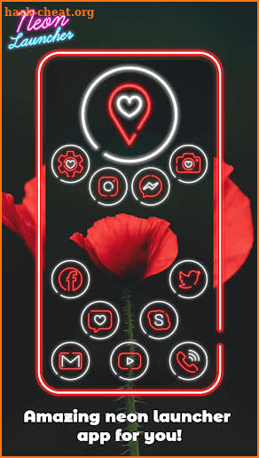 Neon Launcher App: Cool Launcher Themes screenshot