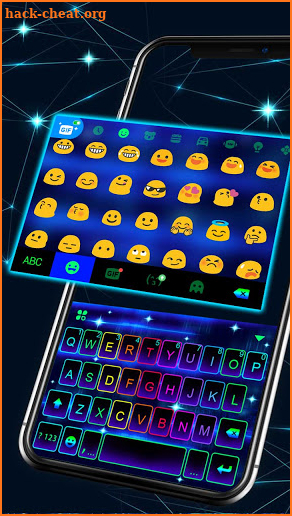 Neon Led Keyboard Theme screenshot