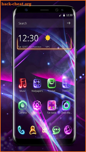 Neon Light Launcher screenshot