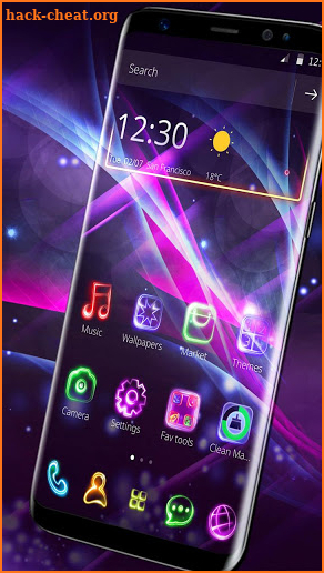 Neon Light Launcher screenshot