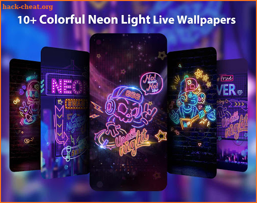 Neon Light Live Wallpaper & Launcher Themes screenshot