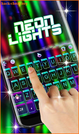 Neon Lights Keyboard Theme screenshot