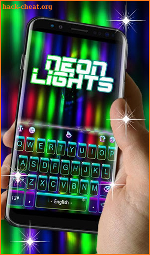 Neon Lights Keyboard Theme screenshot