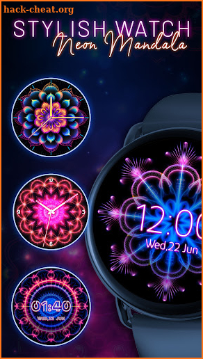 Neon Mandala Watch Faces screenshot