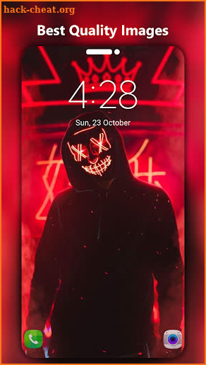 Neon Mask Wallpapers 4K [UHD] - LED Purge Mask screenshot