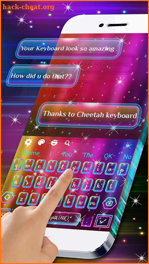 Neon Messenger Keyboard screenshot