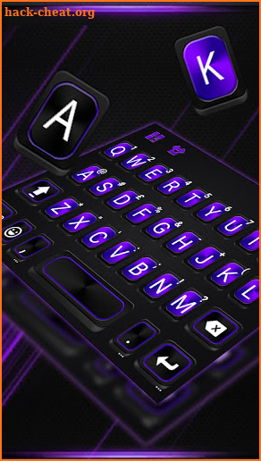 Neon Metal Business Keyboard Theme screenshot