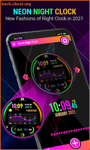 Neon Night Clock - Led Color Night Clocks screenshot