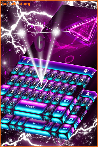 Neon Purple Keyboard Themes screenshot