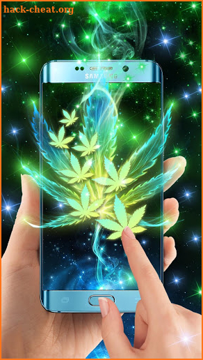 Neon Smoke Weed Live Wallpaper screenshot