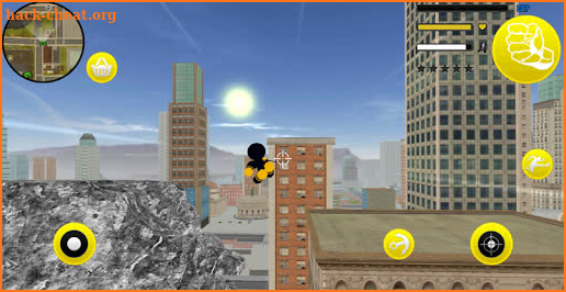 Neon Spider Stickman Rope Hero City Gangstar Crime screenshot