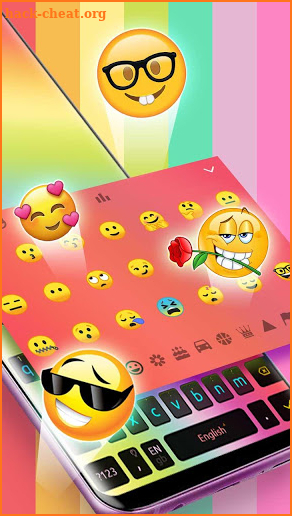 Neon Style Keyboard Theme screenshot