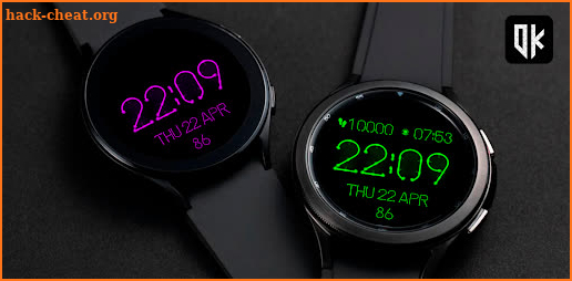 NEON Style Watch Face screenshot