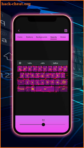 Neon Theme - Android Keyboard screenshot