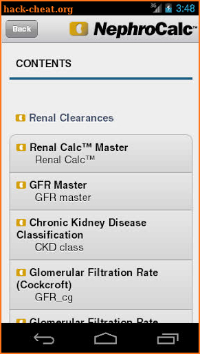 NephroCalc™ screenshot