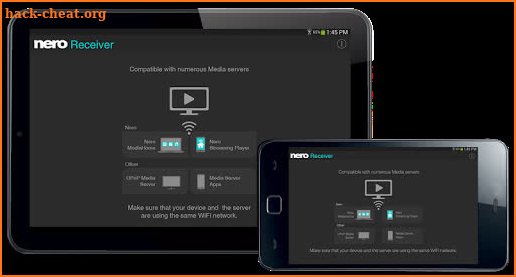 Nero Receiver | Enable streaming for your Phone screenshot